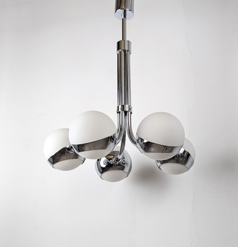 Lampe araignée chromée - lampe,